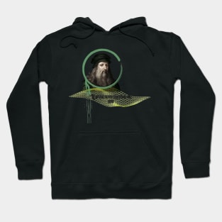 Quote for Leonardo Da Vinci, Learning never exhausts the mind Hoodie